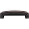 Jeffrey Alexander 96 mm Center Brushed Oil Rubbed Bronze Square-to-Center Square Renzo Cabinet Cup Pull 141-96DBAC - alternate 5